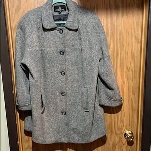 London Fog 80% wool pea coat, size 16W